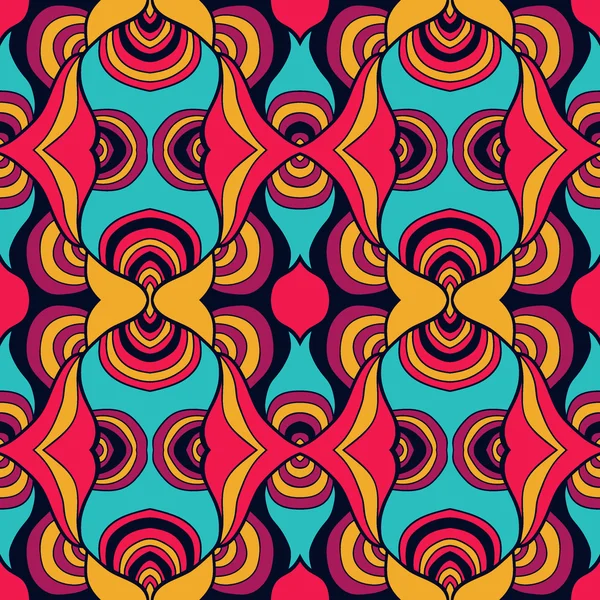 Patrón bastante abstracto sin costura - fondo tribal — Vector de stock