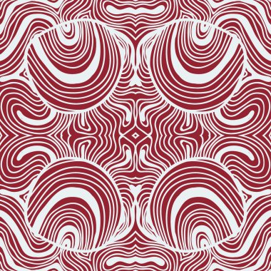 Tek renkli kıvırcık soyut sorunsuz Doodle desen