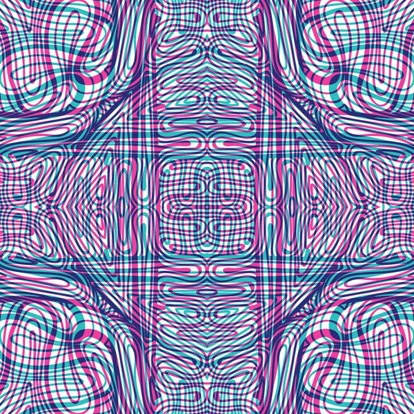 Abstrakta sömlösa doodle mönster - dubbel exponering design — Stock vektor