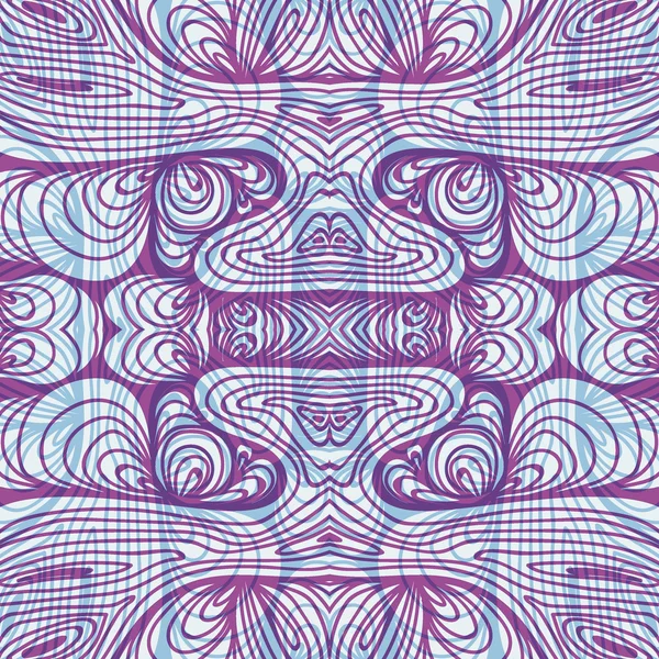 Patrón de garabato sin costura abstracto - diseño de doble exposición — Vector de stock