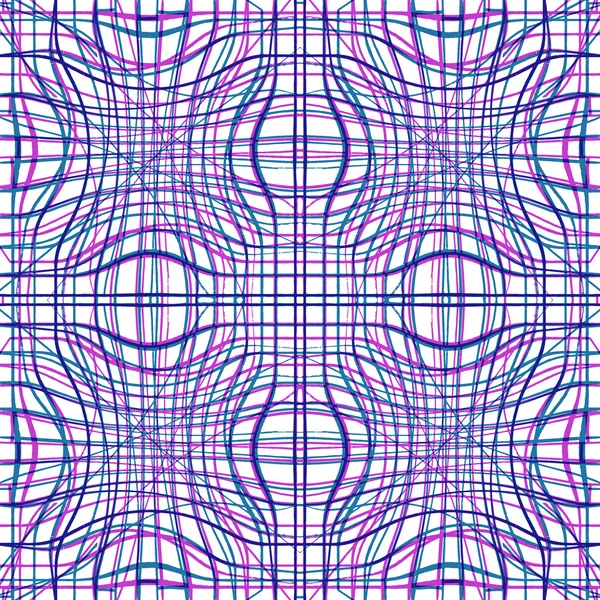 Tribal abstrakt handritade seamless mönster — Stock vektor