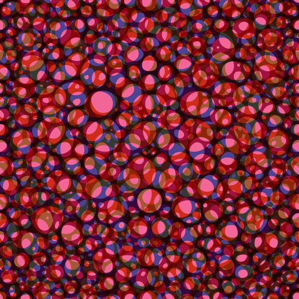 Abstracte naadloze patronen met bubbels — Stockvector