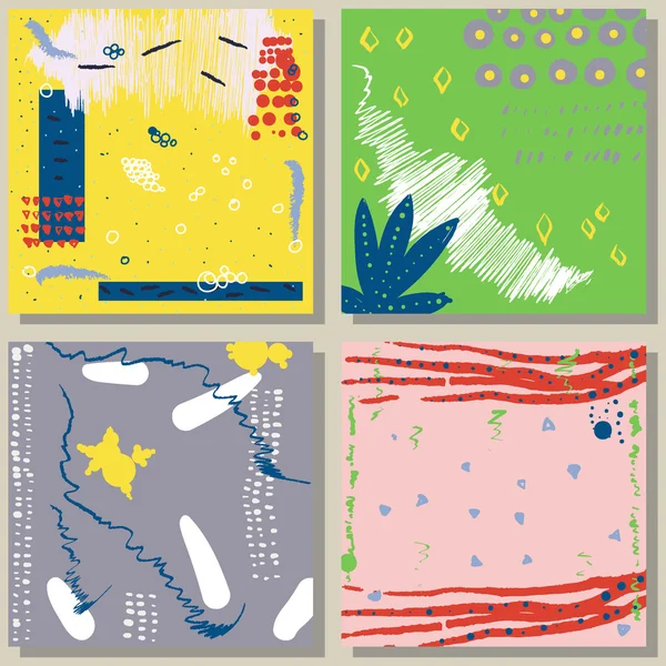 Creative artistic cards. Hand drawn textures. Invitations, Birthday, Wedding, Business cards