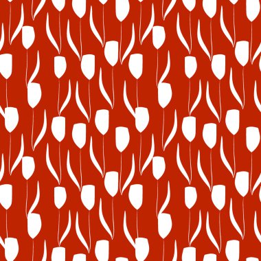 Soyut çiçek desenli. Sorunsuz arka plan