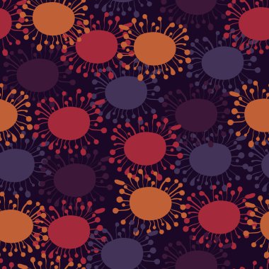 Seamless modeli. Güzel karalamalar. Colofrul funky arka plan