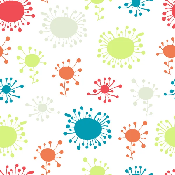 Seamless pattern. Pretty doodles. Colofrul funky background — Stock Vector