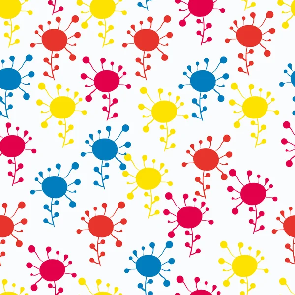Seamless pattern. Pretty doodles. Colofrul funky background — Stock Vector