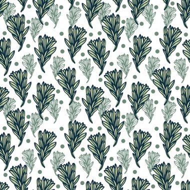 Sorunsuz çiçek desenli. Botanik arka plan el çekilmiş