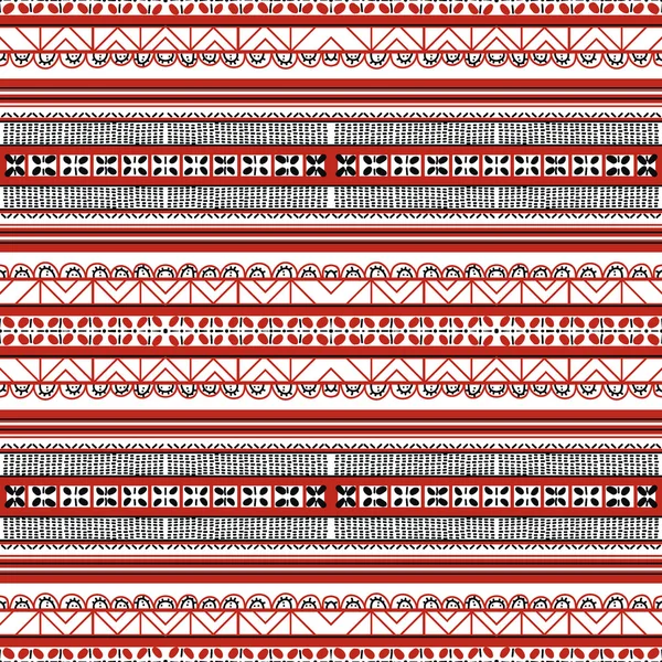 Seamless pattern. Floral folk ornament — Stock Vector