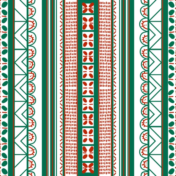 Seamless pattern. Floral folk ornament — Stock Vector