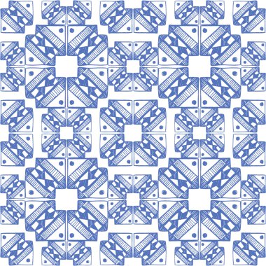 kabile soyut çizilmiş seamless modeli