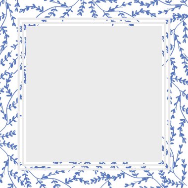 Vector floral kartpostal ile metin için yer