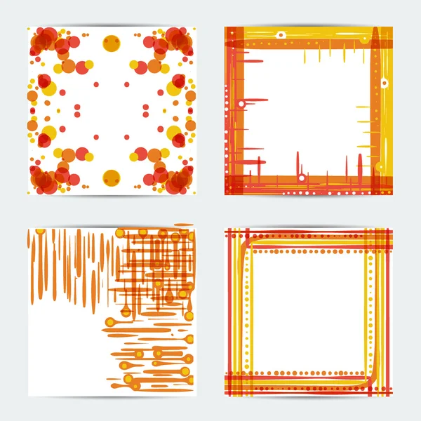 Tarjetas creativas dibujadas a mano — Archivo Imágenes Vectoriales