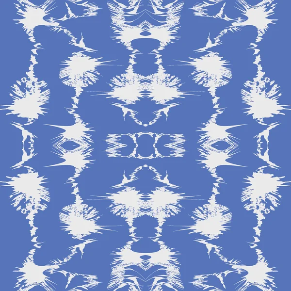 Motif abstrait tribal dessiné à la main sans couture — Image vectorielle