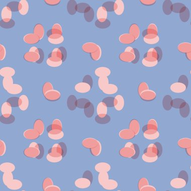 Minimalist retro desen - basit renkler ve şekiller. Sorunsuz arka plan