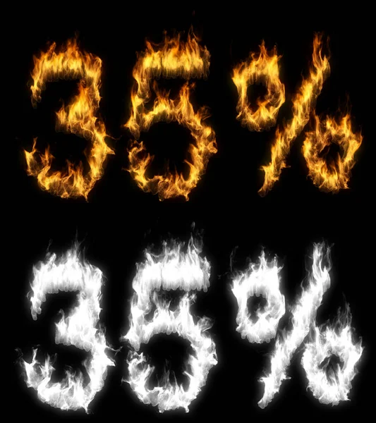 Ilustracja Liczby Procent Tekst Zniżki Sprzedaży Ogniu Warstwy Alfa — Zdjęcie stockowe
