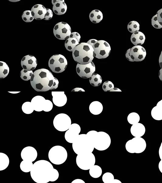 Illustration Des Fußballflusses Mit Alpha Schicht — Stockfoto