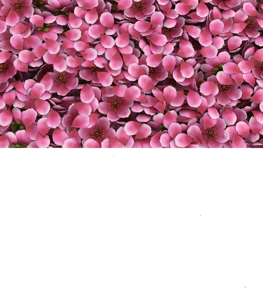 ピンクの桜の花びらがアルファ層を持つ3Dイラスト — ストック写真