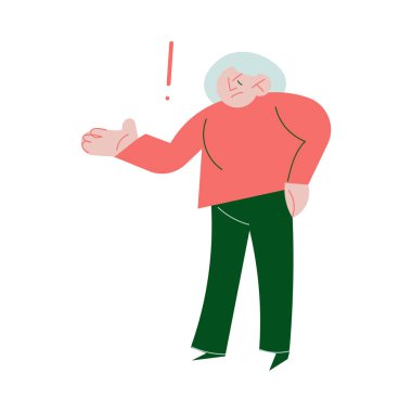 Kızgın ebeveyn ya da büyük ebeveyn ayakta duruyor, bağırıyor, tartışıyor ve ergen çocuklarıyla çatışmaya giriyor.