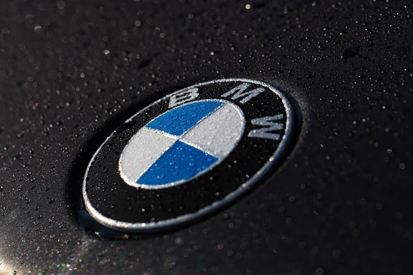 BMW logo on black background