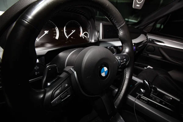 Lviv Ukraine Août 2020 Volant Voiture Bmw — Photo