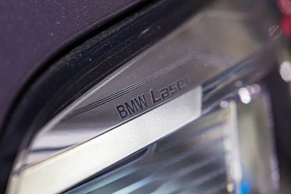 Lviv Oekraïne Oktober 2020 Close Bmw Laserkoplamp — Stockfoto