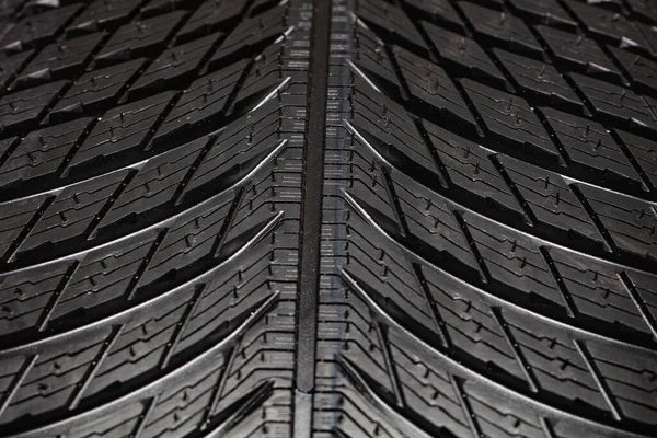 Closeup New Automobile Tire — Stock Photo, Image