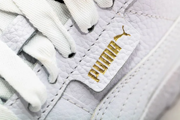 Lviv Ucraina Novembre 2020 White Puma Sneakers — Foto Stock