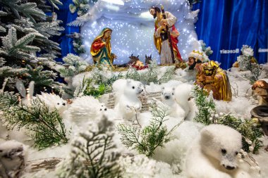 Lviv 'deki doğum sahnesi.