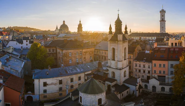 Львов Украина Апреля 2020 Года Вид Армянский Собор Успения Марии — стоковое фото