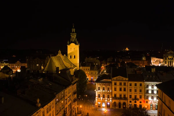 Lviv Ucrânia Agosto 2020 Vista Sobre Catedral Latina Lviv Ucrânia — Fotografia de Stock