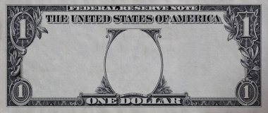 ABD 1 dolarlık sınır tasarım amacıyla boş orta alan