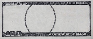 100 dolarlık sınır çizimi için boş orta alan