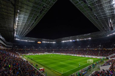 Lviv, Ukrayna - 14 Nisan 2016: UEFA Avrupa Ligi, FC Shakhtar Donetsk (Ukrayna) - SC Braga (Portekiz)