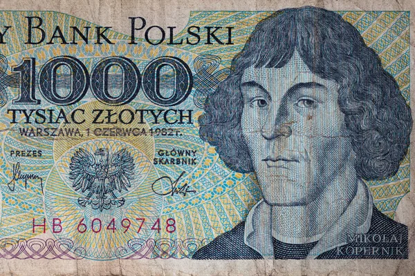 Cara 1000 Zloty Polaco Para Fines Diseño — Foto de Stock