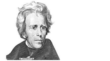 Andrew Jackson tasarım amacıyla 20 dolarlık banknottan kesildi