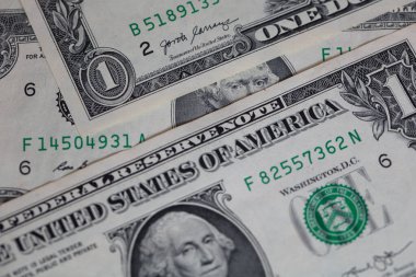 Thomas Jefferson tasarım amacıyla 1 dolarlık banknotları inceliyor.