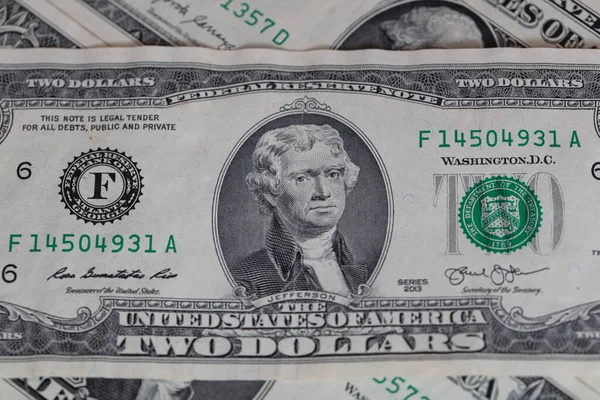 Abd Doları Banknot Üzerinde Dolar Banknotlar — Stok fotoğraf