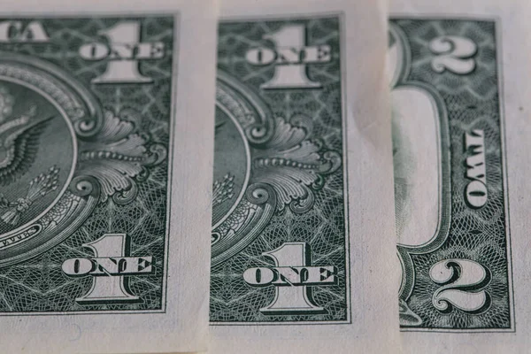 Bankovky Amerických Dolarech Obráceně — Stock fotografie