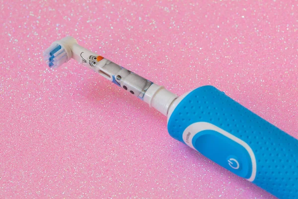 Frankfurt Germany April 2021 Braun Oral Rechargeable Toothbrush Kids Years — Stock Photo, Image
