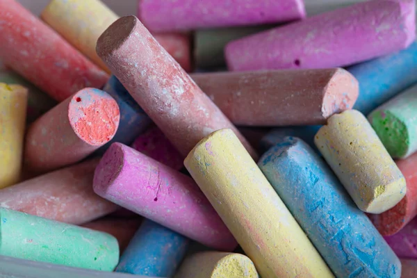 Old Broken Colorful Chalk Background — Stock Photo, Image