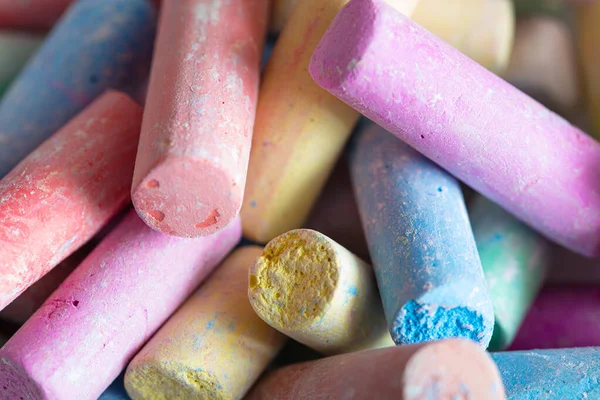 Old Broken Colorful Chalk Background — Stock Photo, Image