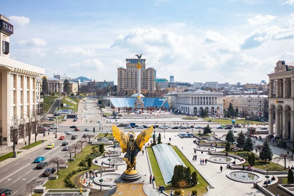 Київ Україна Квітня 2021 Площа Незалежності Києві — стокове фото