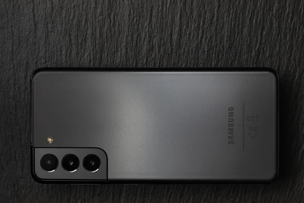 Szöul Dél Korea Április 2021 Samsung Galaxy S21 Phantom Grey — Stock Fotó