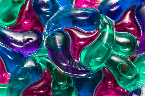 Pile Laundry Detergent Pods Background — Stock Photo, Image