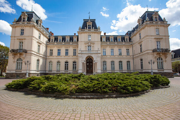 Lviv, Ukraine - May 6, 2021: Lviv, Potocki palace