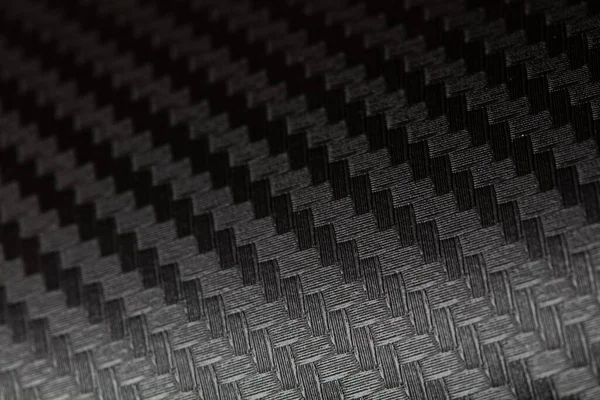 Czarny Wzór Teksturowane Tło Celów Projektowych Ultra Błyszczący Włókna Węglowego — Zdjęcie stockowe