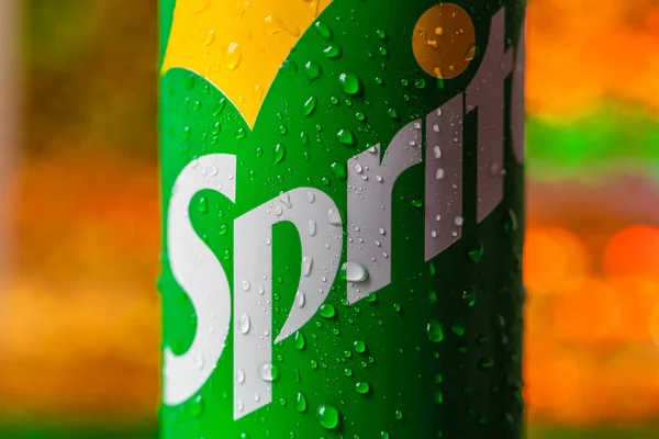 Georgia Mei 2021 Blik Citroen Limoensmaak Frisdrank Sprite — Stockfoto