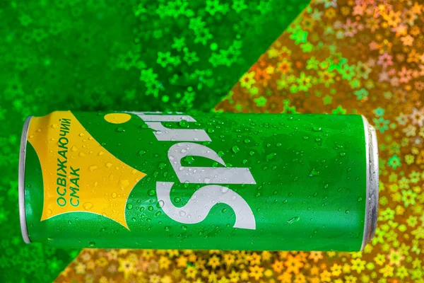 Georgia Usa 2021 Május Citromkonzerv Lime Ízesítésű Üdítőital Sprite — Stock Fotó