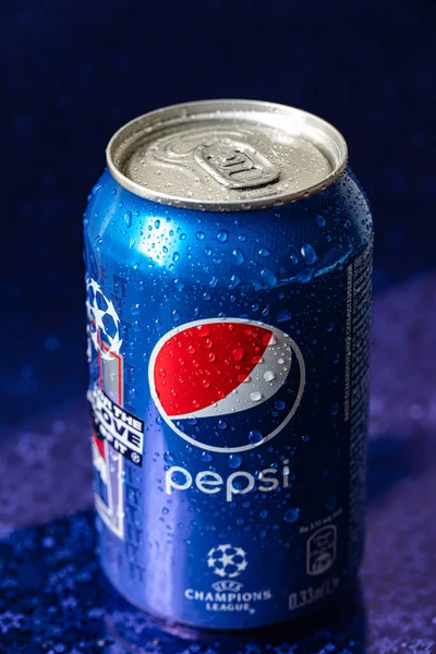 Észak Karolina Usa 2021 Május Szénsavas Üdítőital Doboz Pepsi — Stock Fotó
